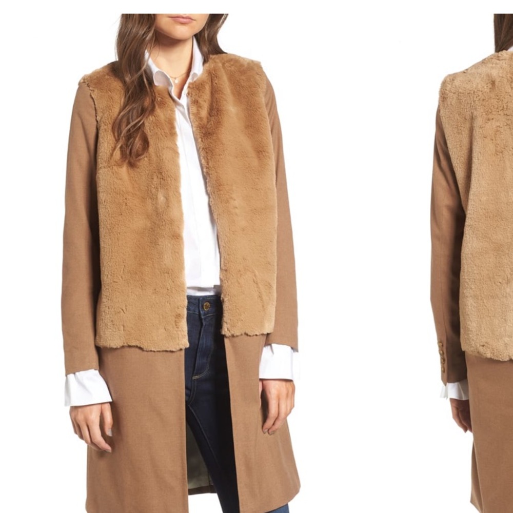 Something Navy Faux Fur Topped Coat
TREASURE BOND